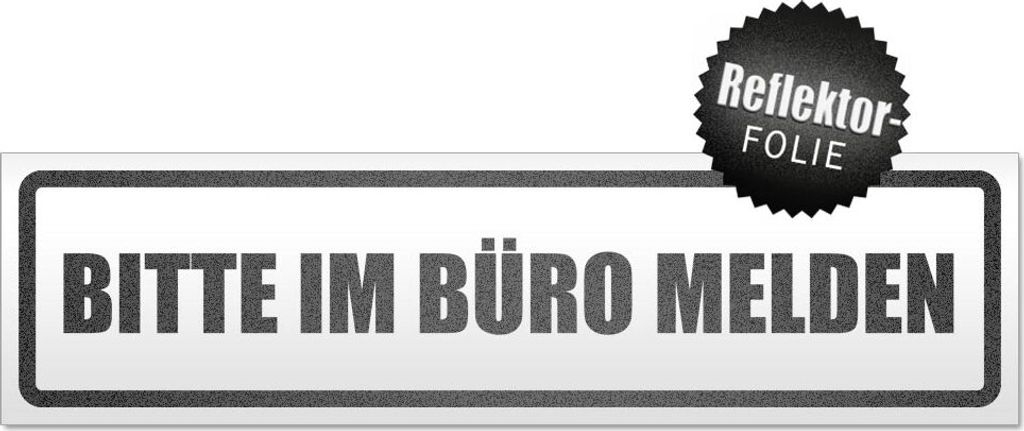 Bitte im Büro melden Magnetschild Schild magnetisch