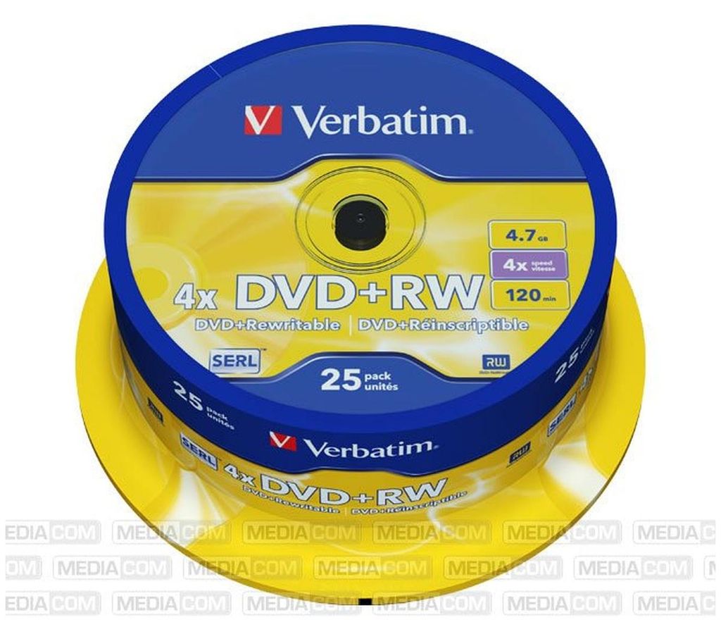 Verbatim DVD+RW Rohlinge 25er Spindel Produktbild 