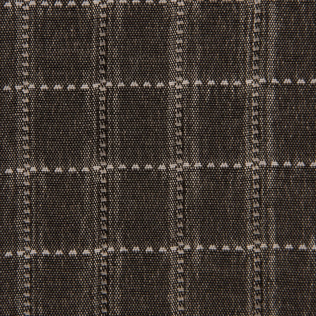 Dekostoff Plaidstoff Steppstoff Überwurf Fliesen Quadrate über taupe