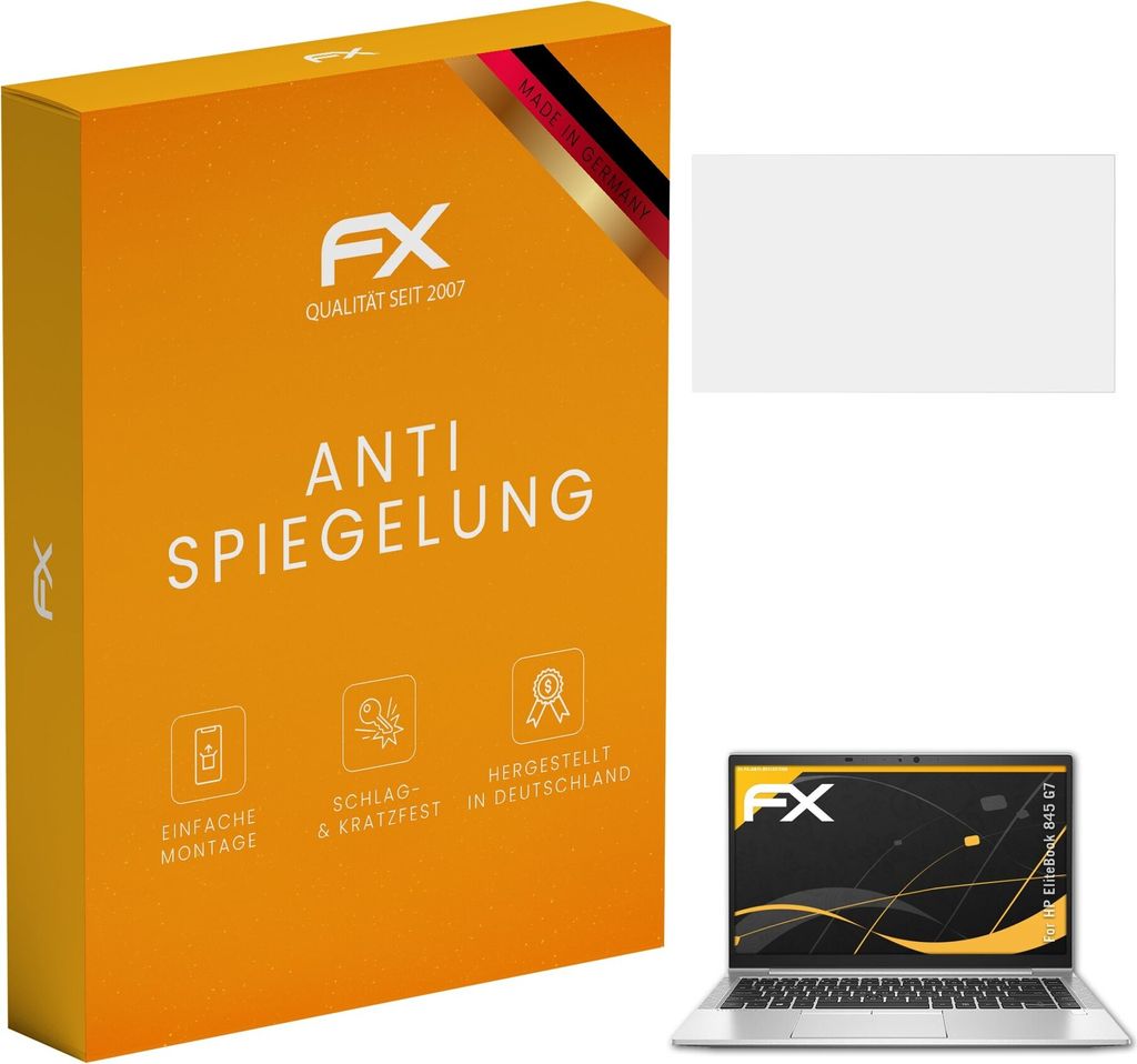 atFoliX FX-Antireflex 2x Schutzfolie kompatibel mit HP EliteBook 845 G7 Displayfolie