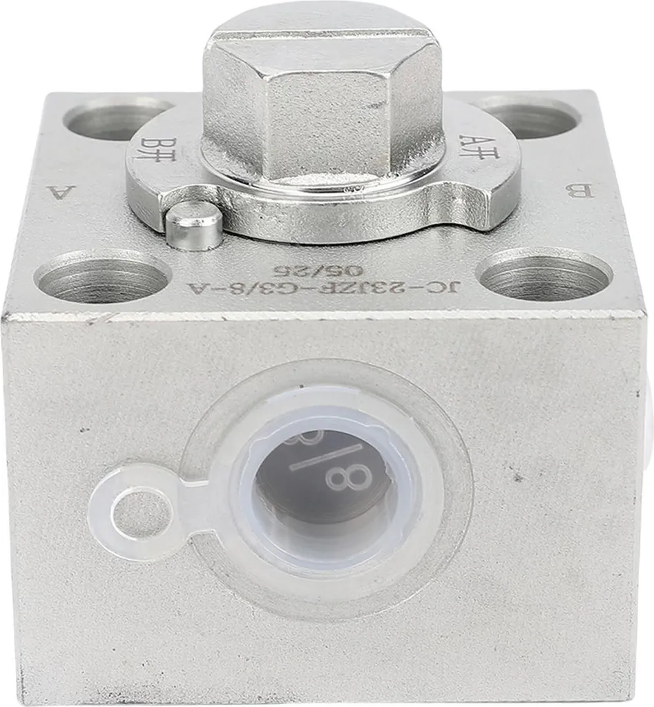 Vanne hydraulique 3 voies type papillon pour entretien de mini-pelle