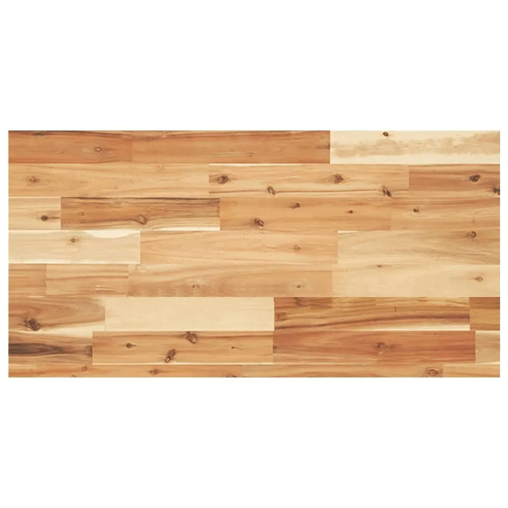 Piano Lavabo 80x40x4 cm Legno Massiccio Acacia Oliato | Top Bagno Rustico