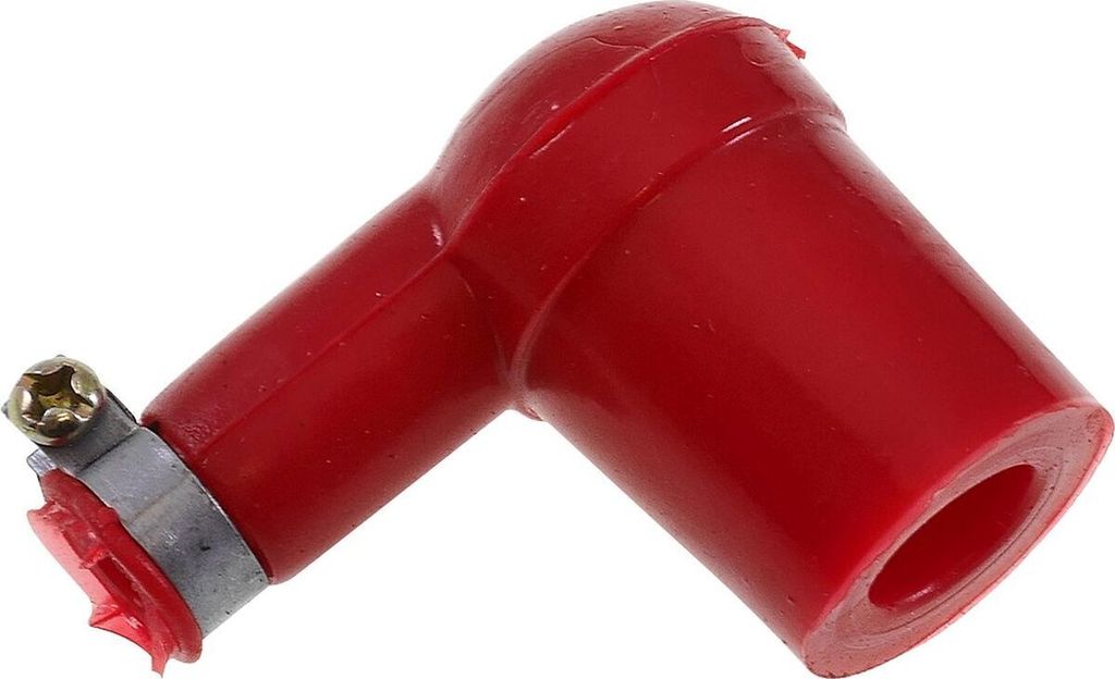 Zündkerzenstecker Silikon 90° rot universal Roller Scooter Mofa Motorrad Auto