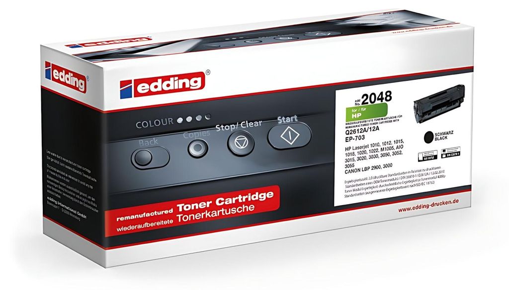 Edding Tonerkartusche EDD-2048 ersetzt HP 12A (Q2612A)