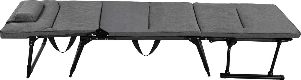Chaise longue Springos avec fonction lit de camp réglable 5 positions