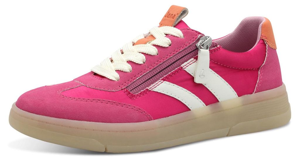 Jana Damen Sneaker flach Sportlich Vegan, Rosa (Fuxia), 39 Produktbild 