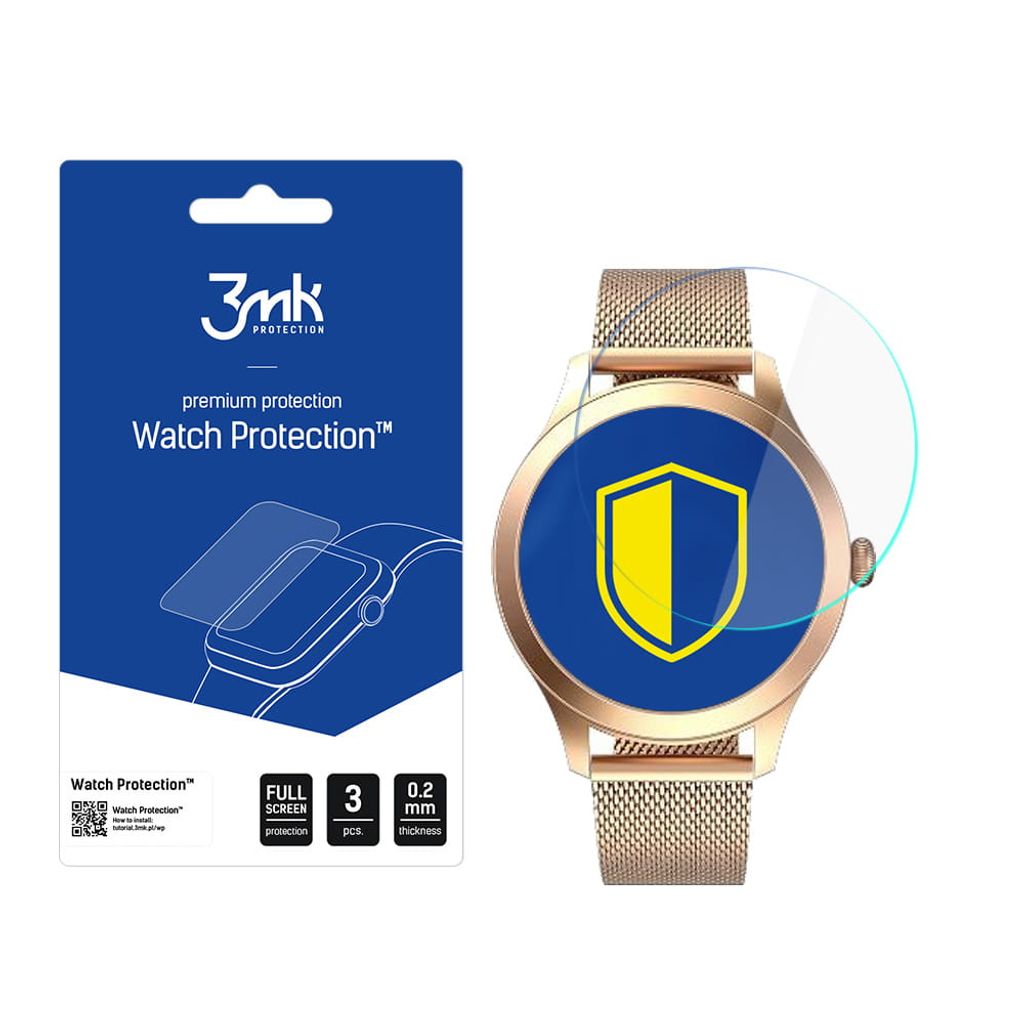 3mk Display Schutzfolie Watch Protection für Garett Women Naomi Pro 0,2mm (3 Stück)