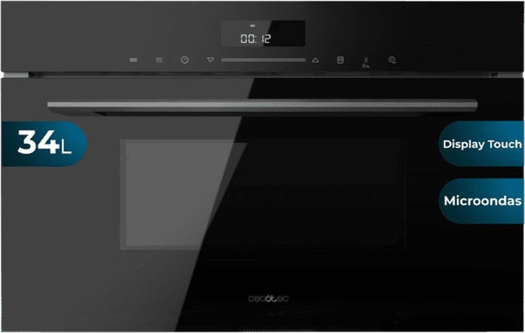 Cecotec MW703800, Vstavaný, Mikrovlnná rúra s grilom, 34 L, Obrázok produktu 