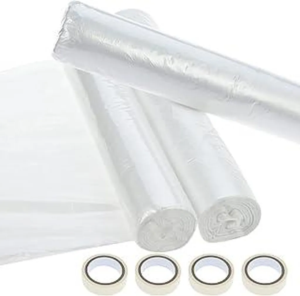 Telo Copritutto con Nastro Adesivo Cieex - Pellicola per Pittura 200cmx20m