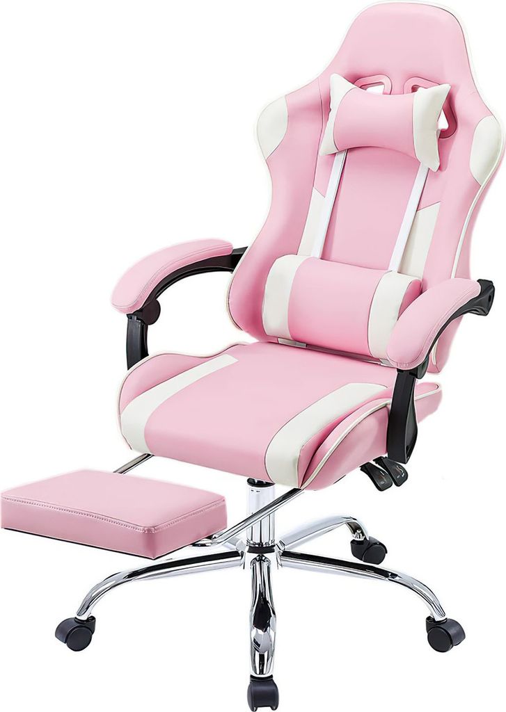 Chefsessel Chair Kunstleder Bürostuhl Sessel Computerstuhl Computer Office Chair (Racing Gamer Stuhl 113kg), Belastbarkeit 90-120°Rückenlehne Ei...