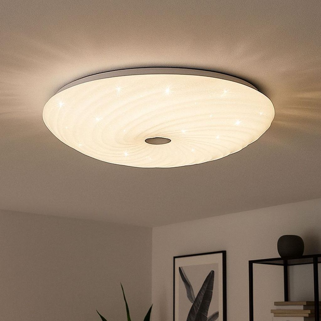 LED Deckenleuchte, Sterneneffekt, CCT, weiß, D 57,5 cm
