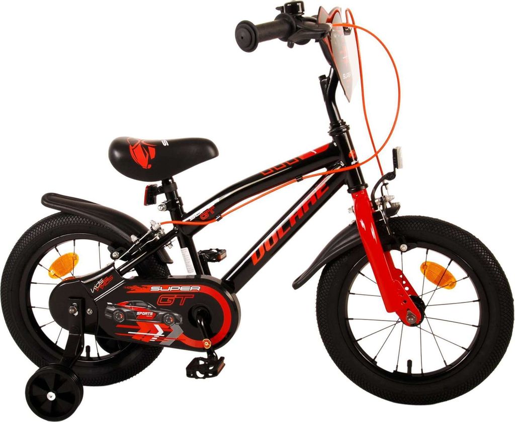 Volare Excellent Kinderfahrrad - Mädchen - 16 Zoll - schwarz - 95% versammelte sich