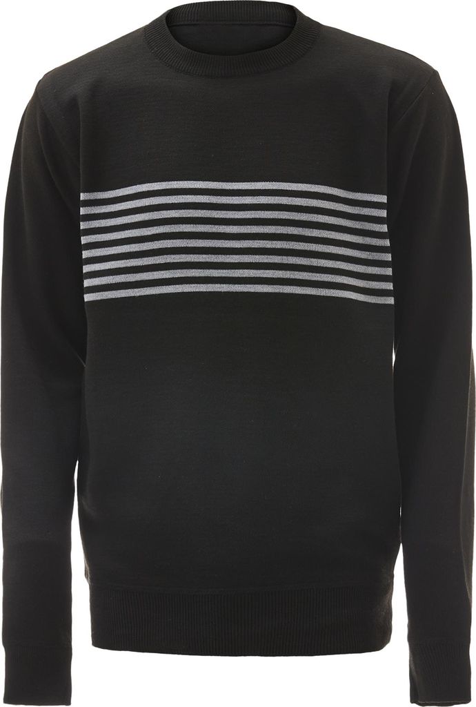 Fumo herren pullover - schwarz grau, XXL