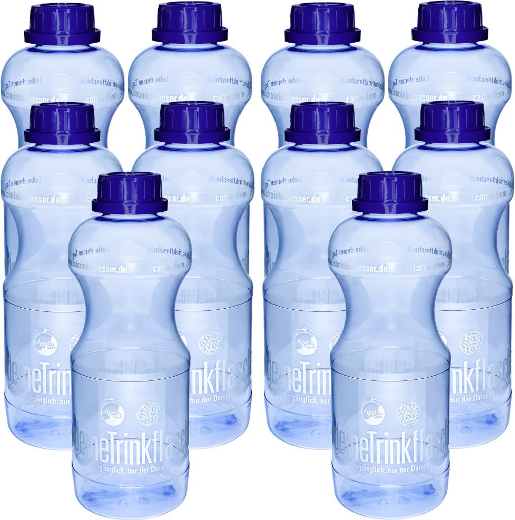 AcalaQuell Super Spar Set Tritan Trinkflasche EVA 1 Liter