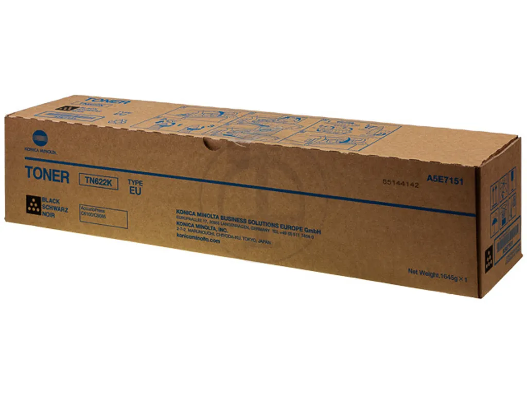 Cartouche Toner Noir Konica Minolta TN-622K pour Presse Numérique C6085