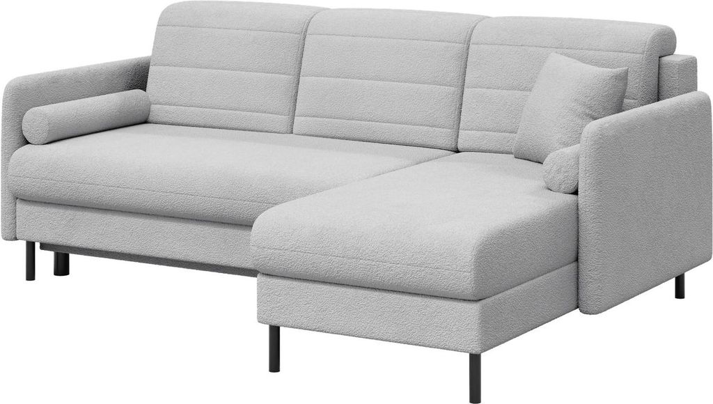 Ecksofa Bellari L-Form, universell, mit Schlaffunktion und Bettkasten. Variante: Stofffarbe Bellari_abriamo_05, Seite: Universell