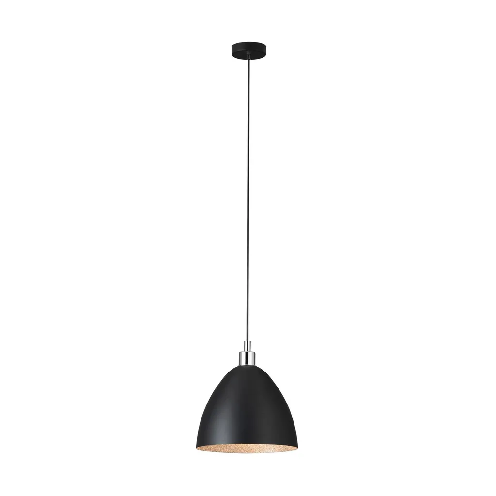 Mareperla lampada a sospensione crystal look nero