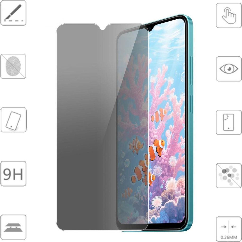 1x Privacy Schutzglas für Samsung Galaxy A18 / A17 Produktbild 