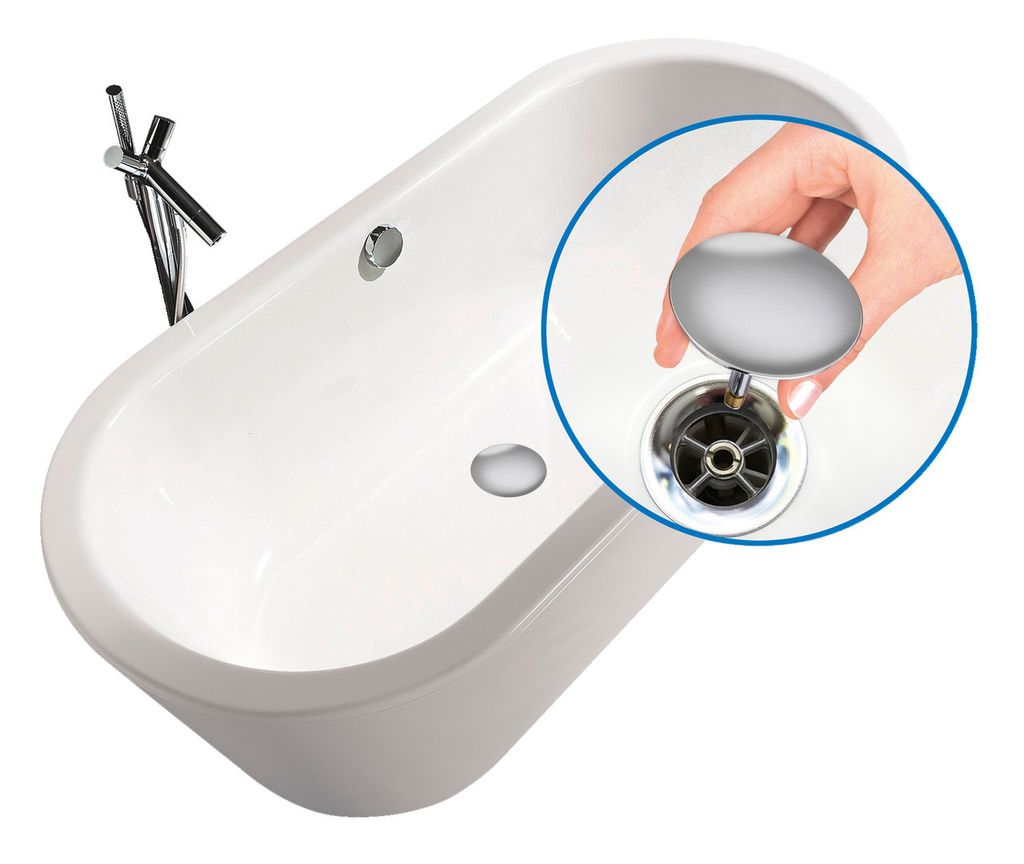 WENKO Badewannenstöpsel Abfluss Stöpsel Badewannen Pluggy Produktbild 3