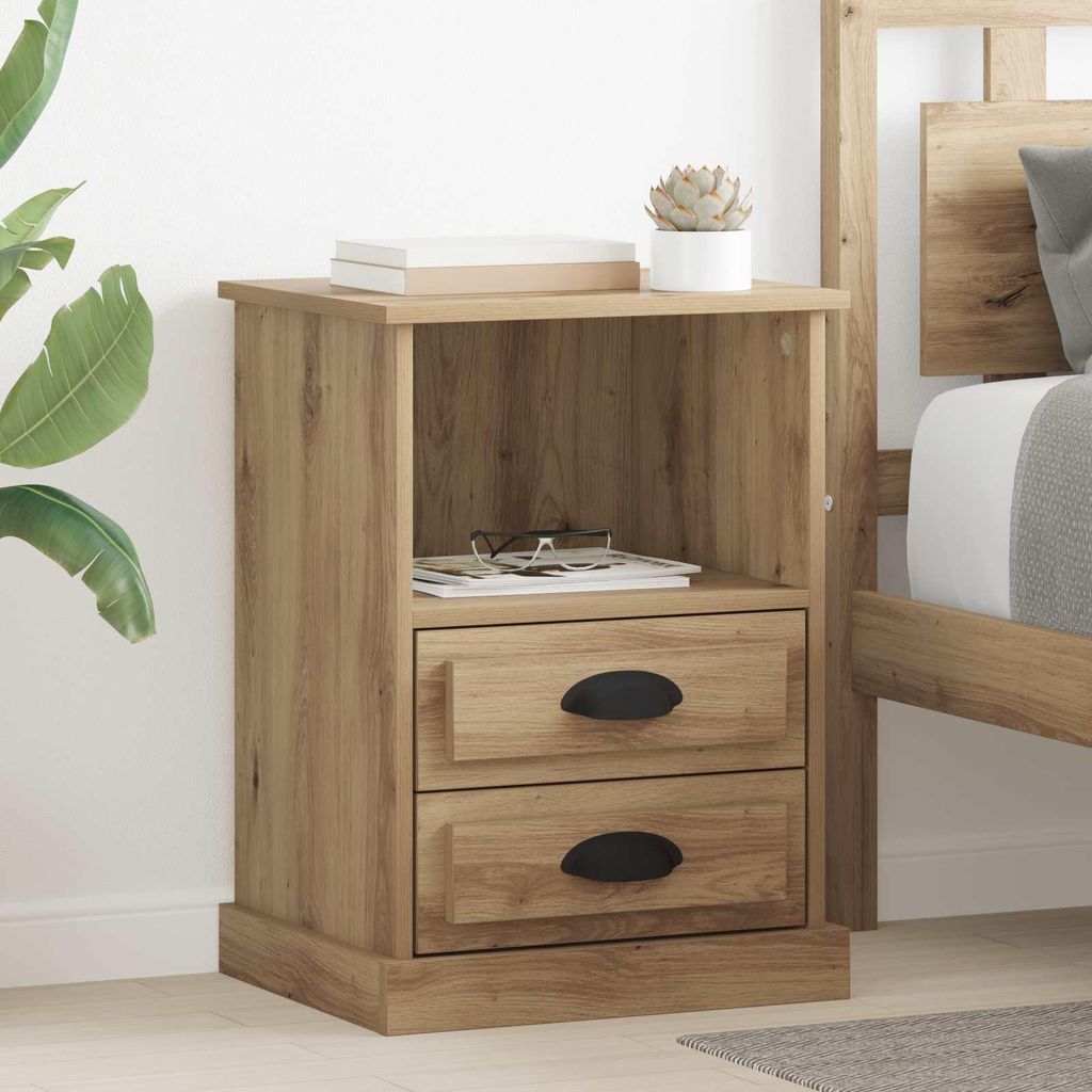 Maison Exclusive - Nachttisch Artisan-Eiche 36 x 43 x 60 cm Holzwerkstoff