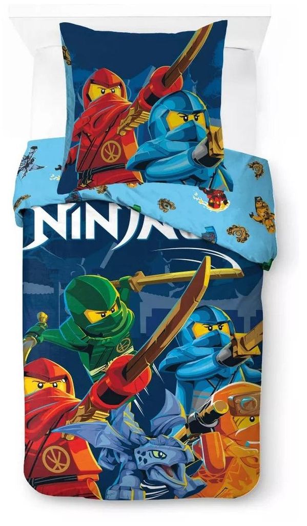 Lego ninjago dekbedovertrek 140 x 200 cm Wonders - Katoen - Productafbeelding 