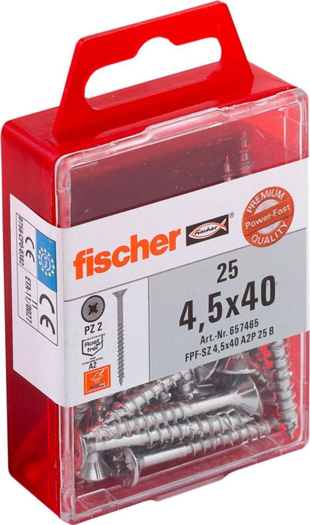 fischer Power-Fast 4,5x40 Senkk. A2 TG PZ