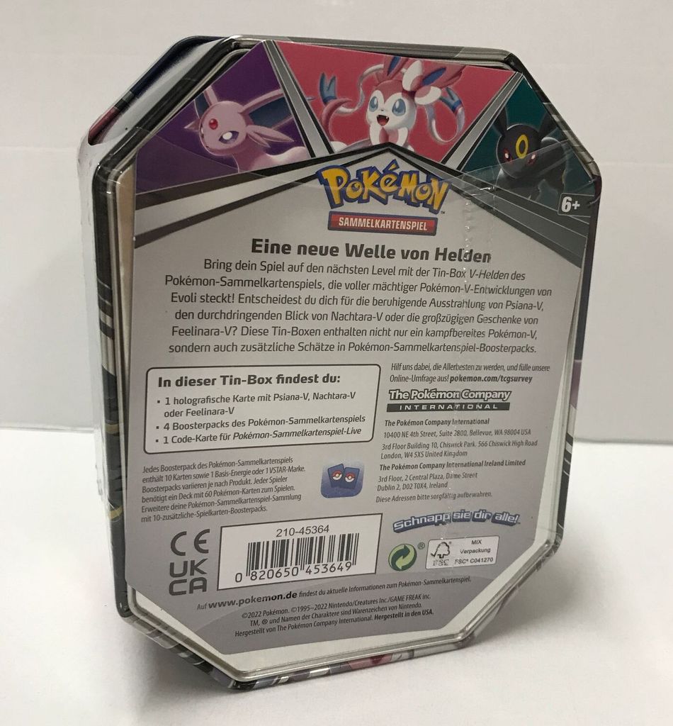 Pokémon Tin Box Feelinara V DE #100 Produktbild 2