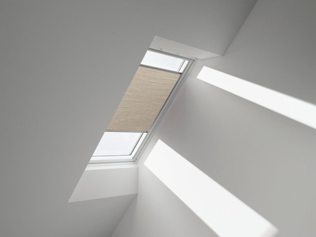 VELUX Wabenplissee Faltstore DuoLine beige manuell FHC U10 1155S
