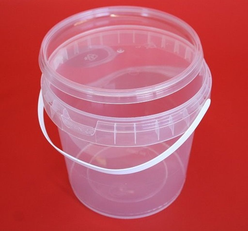 Eimer 3,5L PH mit Deckel, klar, für Lebensmittel