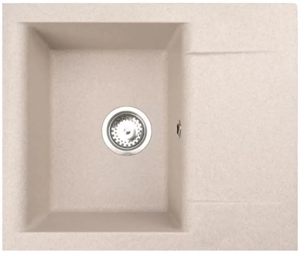 Lavello Cucina Alveus GEM 20 Beige: Design Granitico e Sifone Incluso