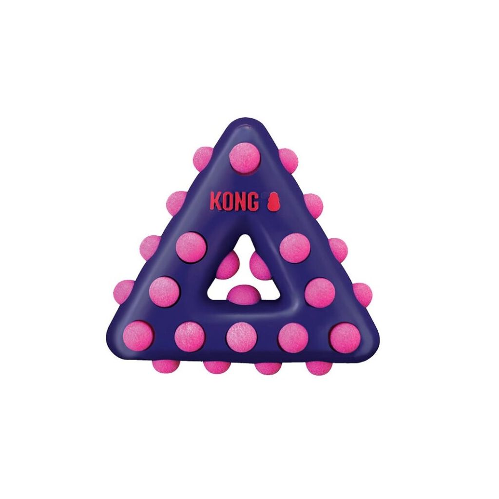 Kong Dotz Triangle Spielzeug Rosa L Rosa L