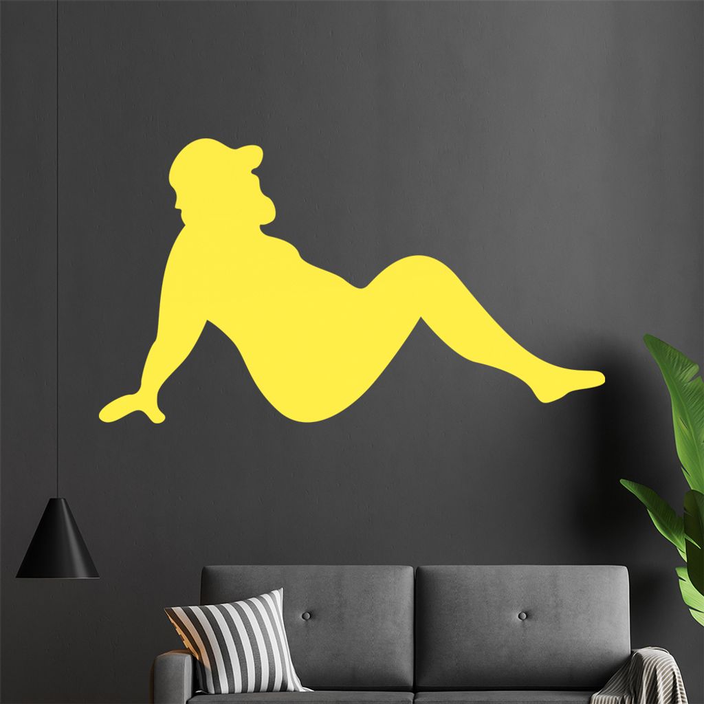 chillender Trucker Wandtattoo in 6 Größen - Wandaufkleber Wall Sticker - Dekoration, Küche, Wohnzimmer, Schlafzimmer, Badezimmer