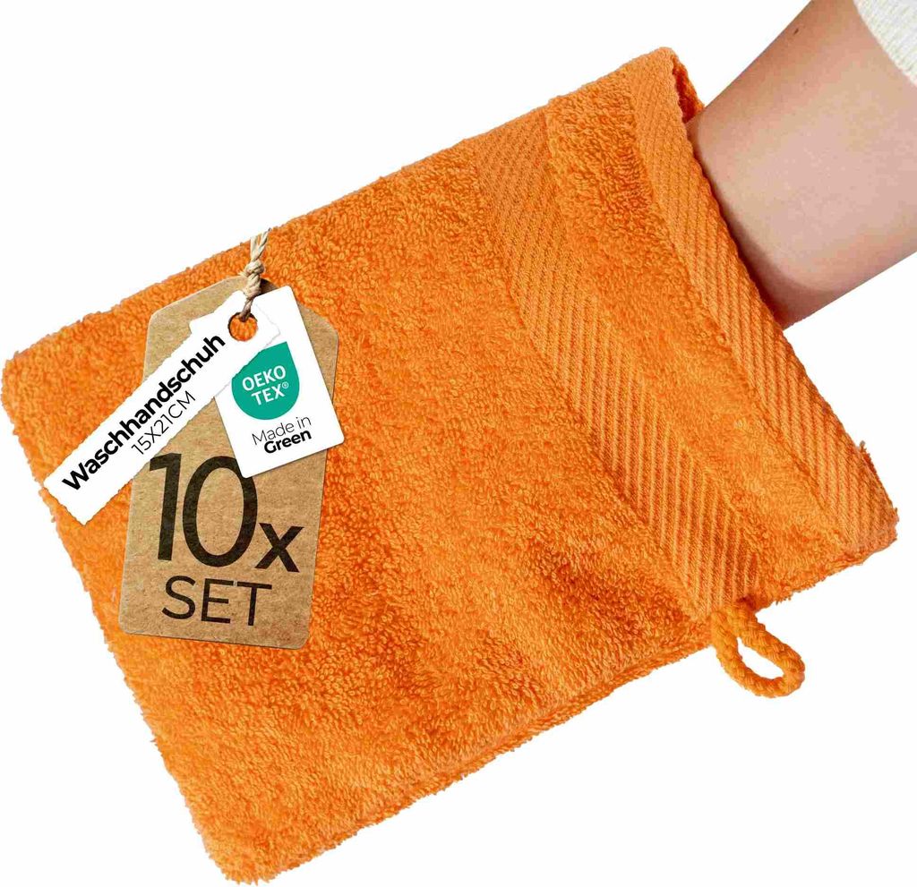 etérea Frottier Handtücher Baumwolle 10x Waschhandschuh - 15x21 cm