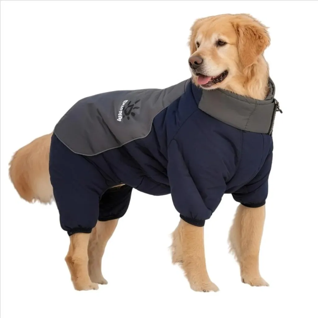 INF Cappotto Invernale Impermeabile Antivento per Cani - Giacca Imbottita Riflettente XL