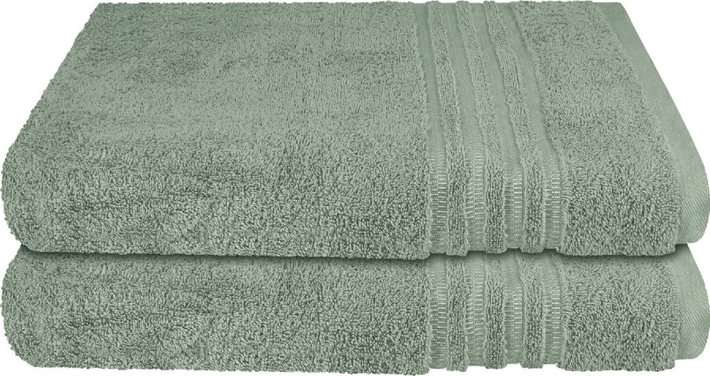 SCHIESSER Duschtuchset Milano | Einfarbig | 2-teilig | 100% Produktbild 