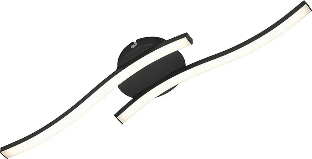 Illuminazione Professionale LED Briloner 12W: Metallo Nero per Ufficio - 1