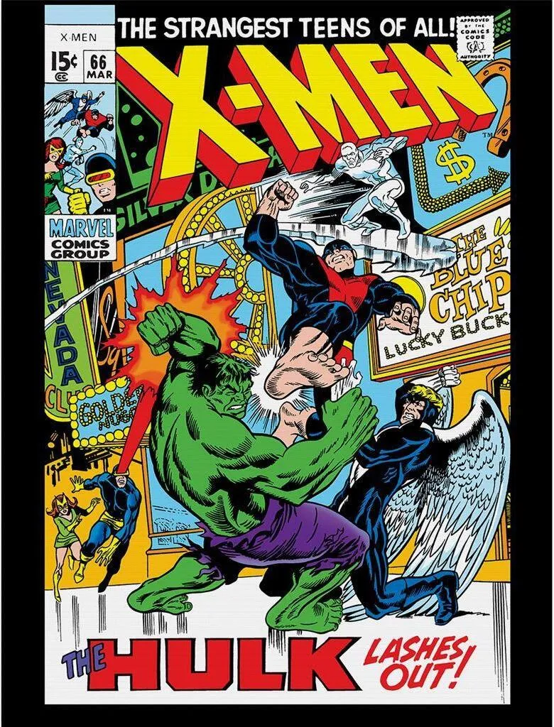 X-Men Stampa su Tela Hulk Sfonda PM10632 Marvel - Arredo Casa 3D