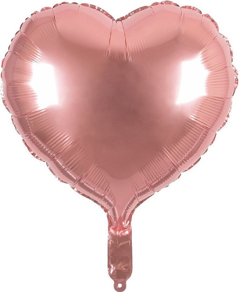 Herz Folienballon rosé