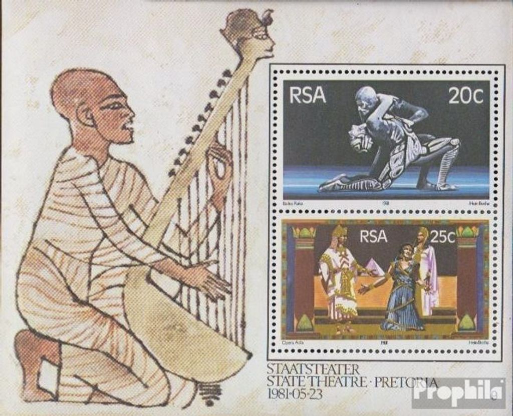 Briefmarken Südafrika 1981 Mi Block11 (kompl.Ausg.) FDC Eröffnung Staatstheater