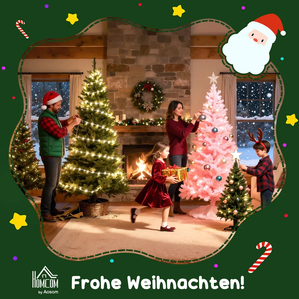 Sapin de Noël de Table Haute Densité 170 Branches PE Aspect Véritable - 8