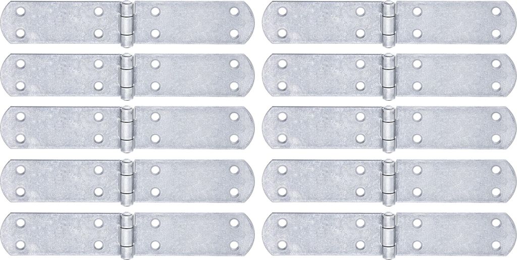 Alberts 862374 Ladenband, gerade, Abschluss gerade, galvanisch blau verzinkt, Rolle Ø14 mm, Größe 400 x 30 mm, 10er Set