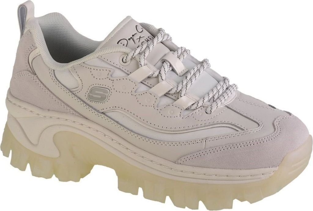 Skechers Damen Low Sneaker DOJA`LITE PREMIUM Weiß Glattleder Größe: 381/2