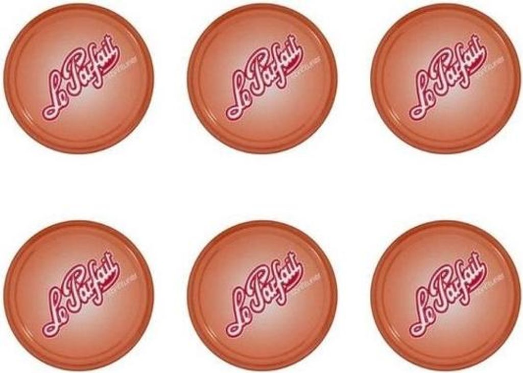 Set mit 6 deckeln für marmeladengläser 8,2 cm Le parfait 610090