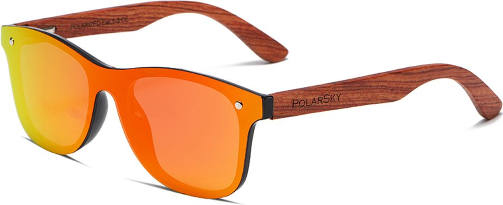 Polarisierte Sonnenbrille UV400 Holz POLARSKY Produktbild 