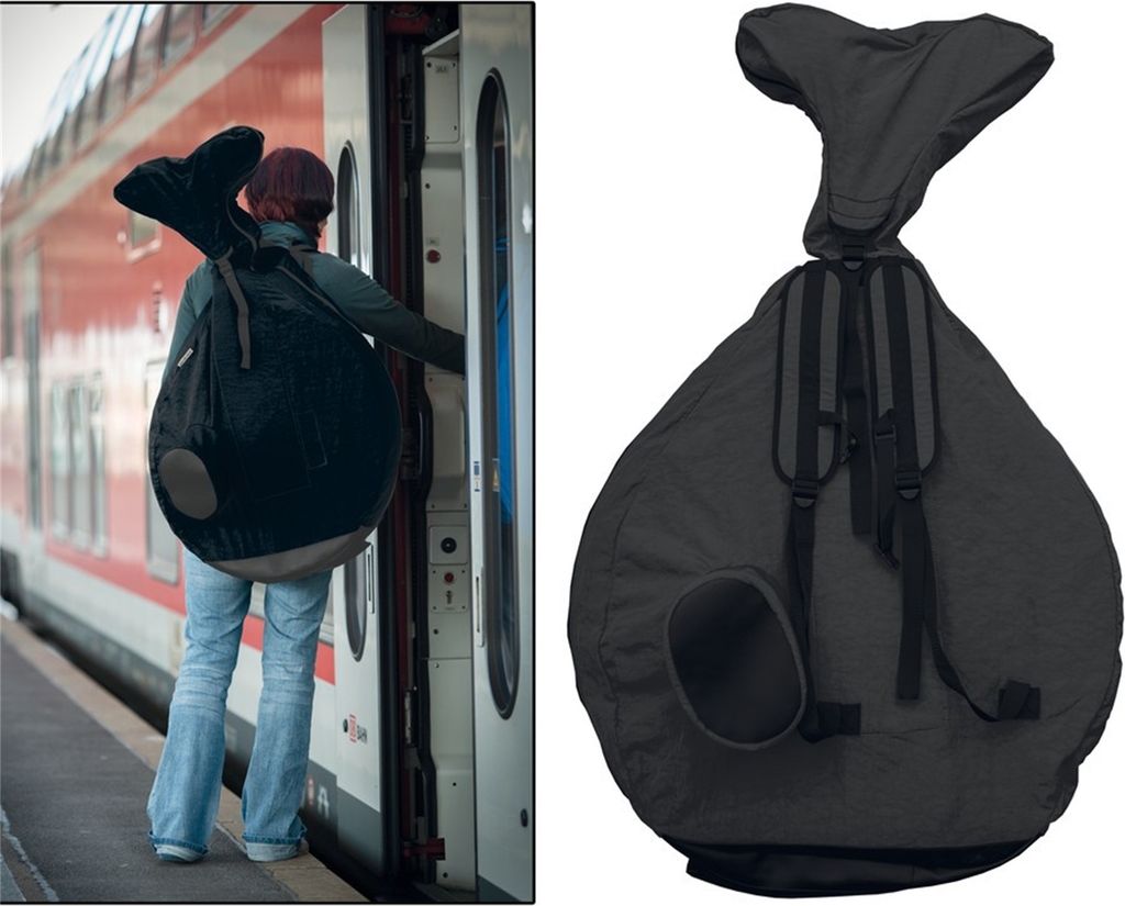 QU-AX Rucksack für Einrad 20\" für Einrad, schwarz Produktbild 