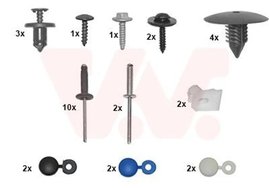 Kit de fixation pare-chocs avant pour Renault Grand Modus F/JP0