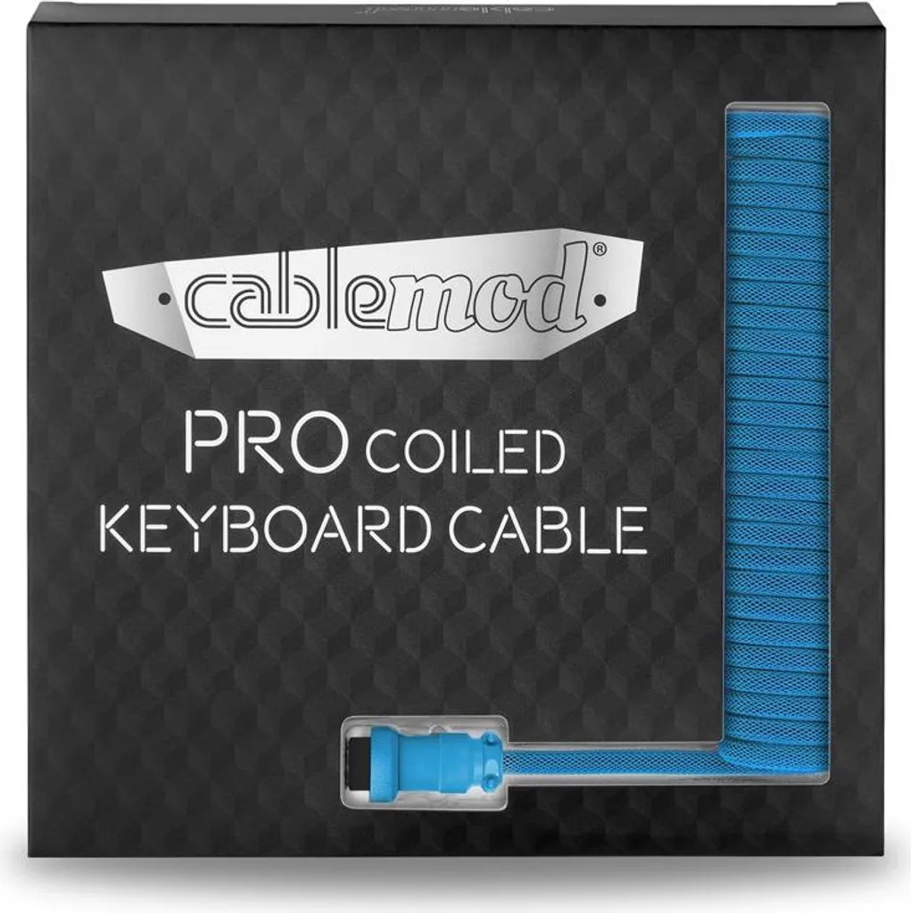 Câble Keyboard Cable Pro Coiled Spectrum Blue avec Gaine Tressée Pro