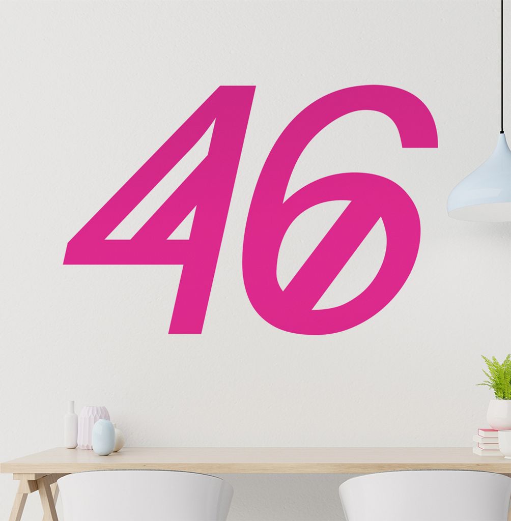 46 Wandtattoo in 6 Größen - Wandaufkleber Wall Sticker - Dekoration, Küche, Wohnzimmer, Schlafzimmer, Badezimmer