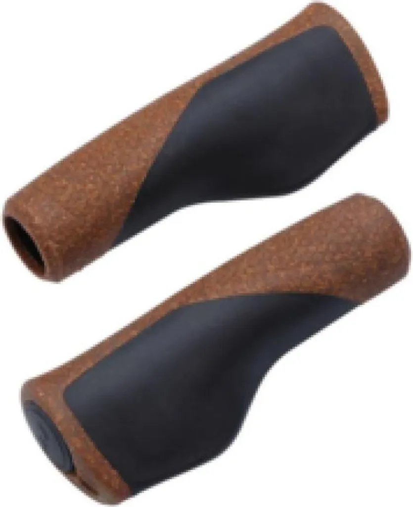 Poignées BBB Cycling Mamba 130 mm en liège et noir - Forme ergonomique