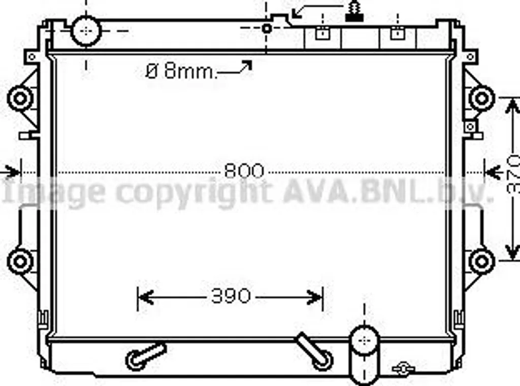 Refroidissez votre Land Cruiser avec le radiateur AVA TO2490 Fiable